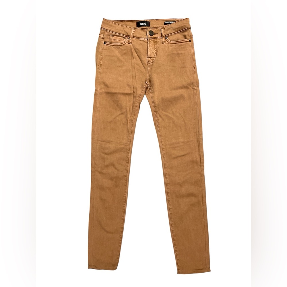 BDG Light Brown Mid Rise  cigarette ankle cut Jeans